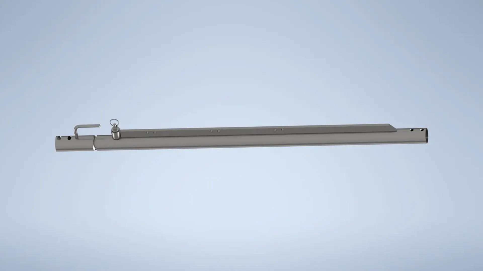 Teleskopschiene 60 Ø - 1.100 mm lg. - Auszug = 600 mm