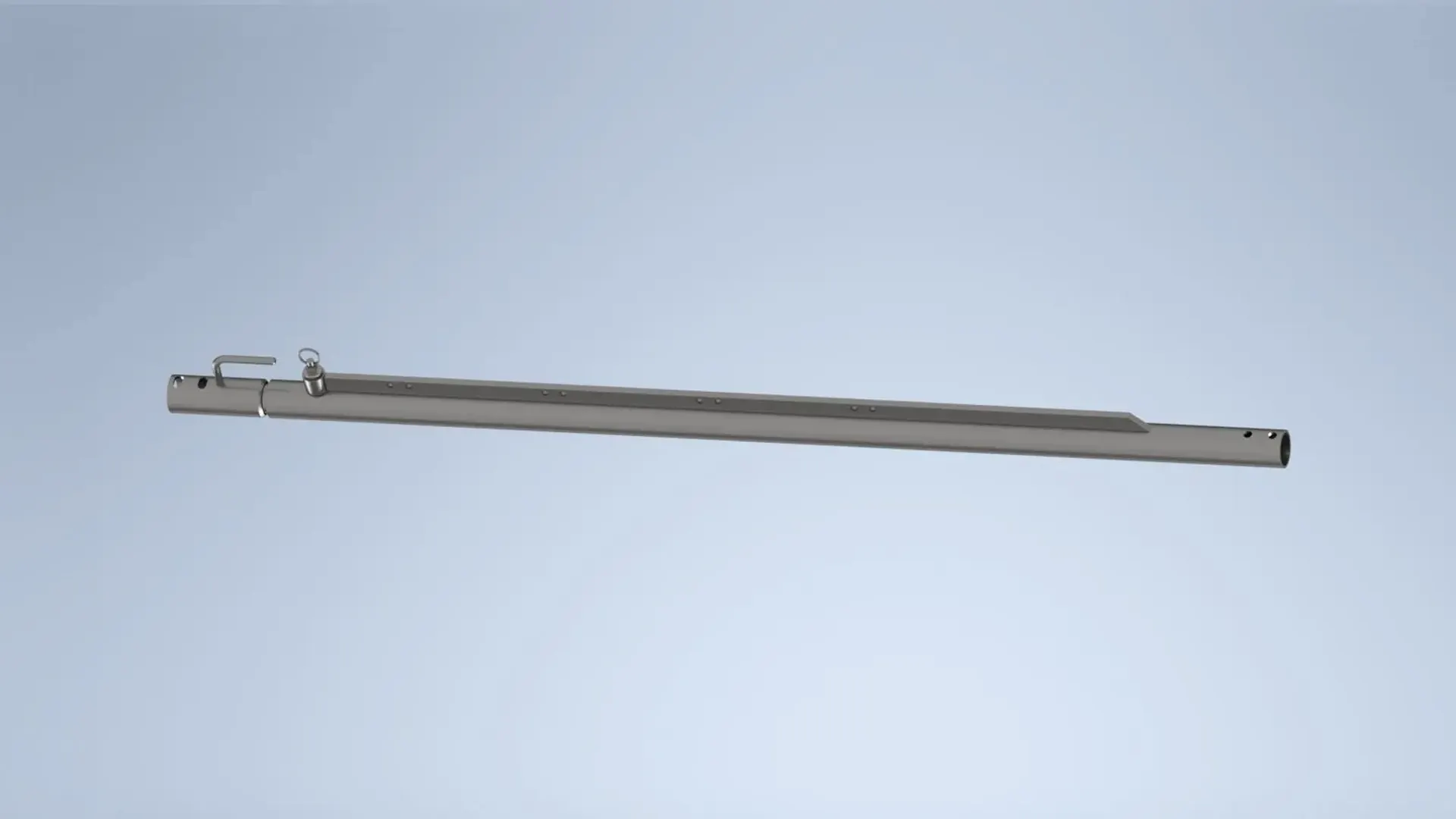 Teleskopschiene 60 Ø - 1.100 mm lg. - Auszug = 600 mm